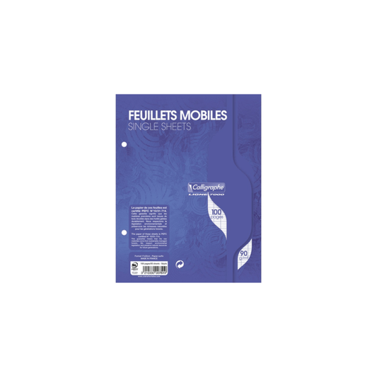Alpha 55 Feuillets Mobiles Calligraphe 7000 17x22 100 Pages
