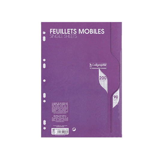 Feuillets Mobiles Calligraphe 7000 A4 200P Séyès — Alpha 55 Maroc