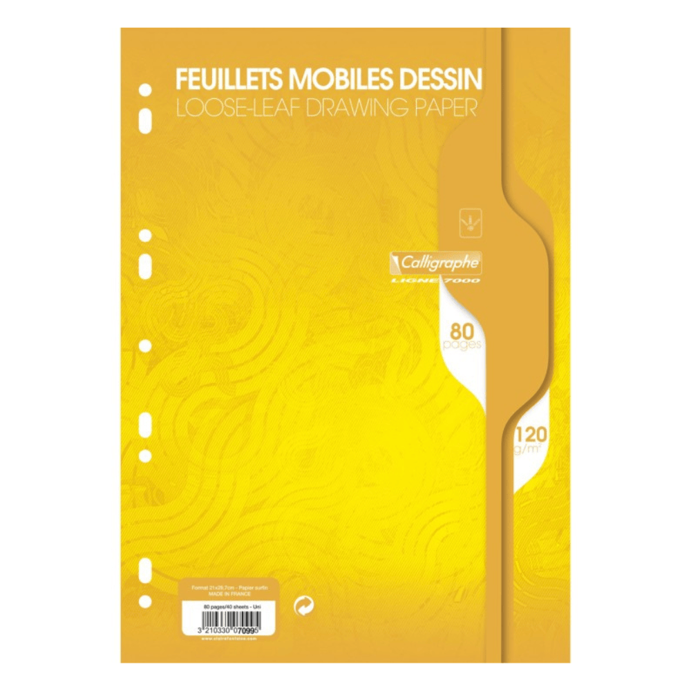 Alpha 55 Feuillets Mobiles Calligraphe 7000 A4 80 Pages Unis