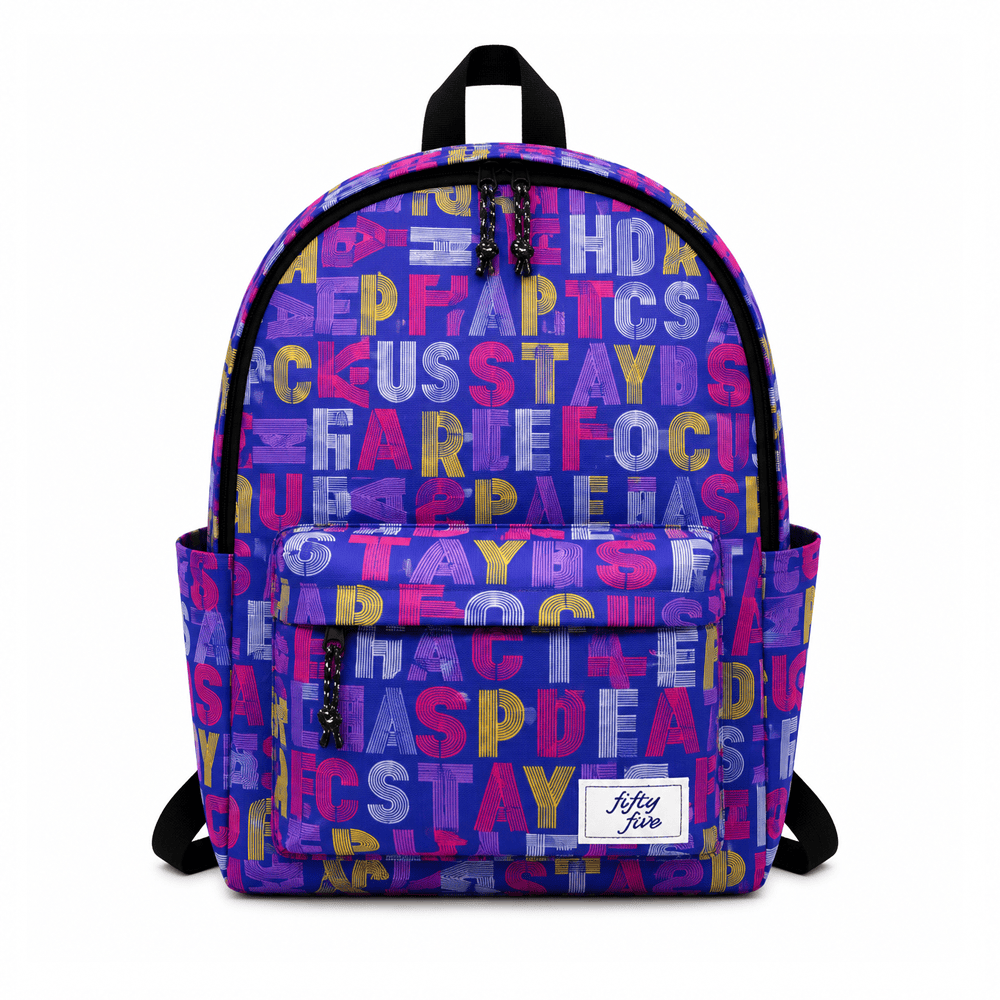 Alpha 55 Fifty Five Sac à Dos Borné Imprimé Alphabet