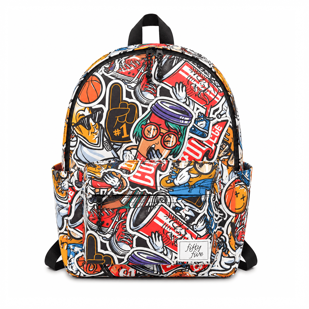 Alpha 55 Fifty Five Sac à Dos Borné Imprimé Graffiti