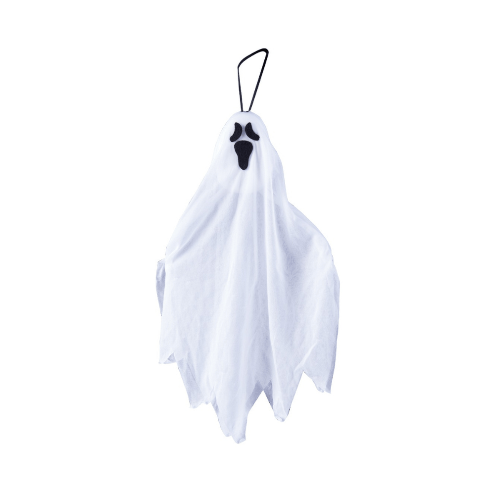 Alpha 55 figurine à suspendre Blanc Cagoule Fantôme 50 cm – Accessoire Déguisement Halloween