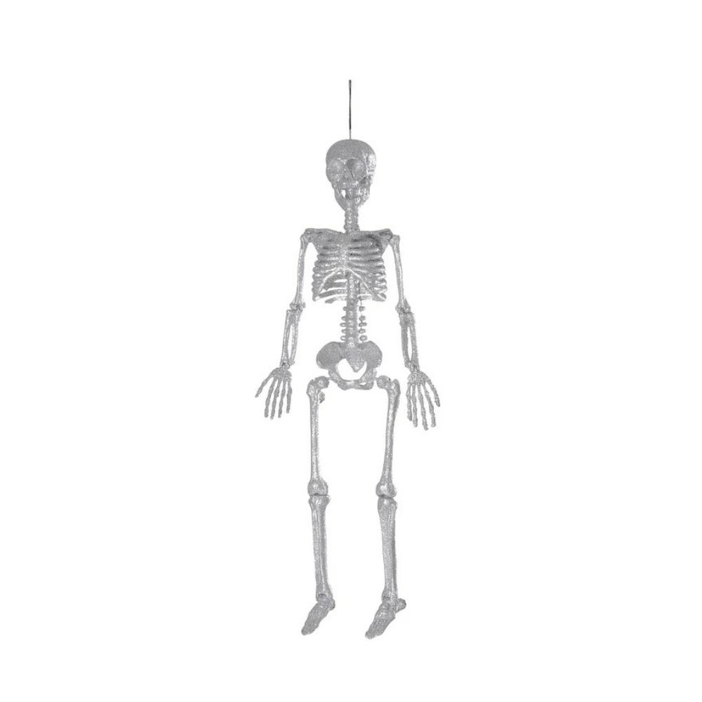 Alpha 55 figurine à suspendre Squelette pailleté décoratif – Halloween festif Alpha55