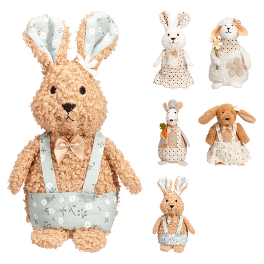 Alpha 55 Figurine assise en tissu polyester – Déco