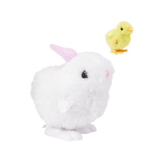 Alpha 55 Figurine poussin & lapin mécanique – Déco animée