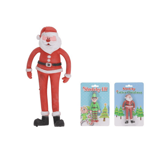 Alpha 55 Figurines flexibles Père Noël & Lutin – Décor amusant