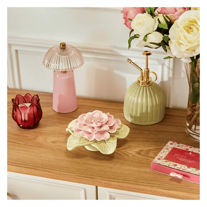 Alpha 55 Fleur déco Fleur de Rose en céramique élégante