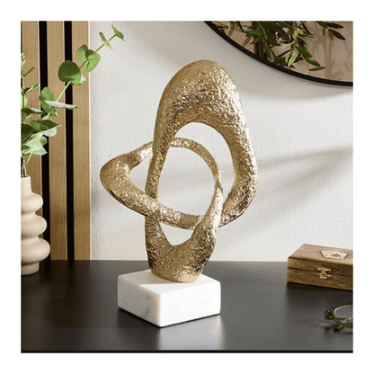 Alpha 55 Forme Organique déco dana en Aluminium Doré