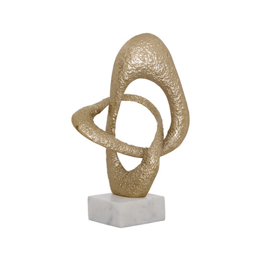 Alpha 55 Forme Organique déco dana en Aluminium Doré