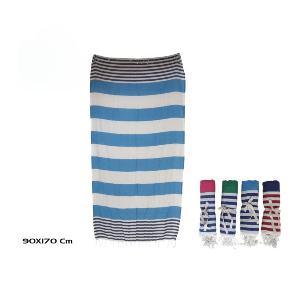 Alpha 55 Fouta de plage rayures légère absorbante été