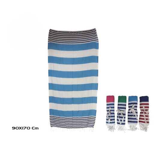 Alpha 55 Fouta de plage rayures légère absorbante été
