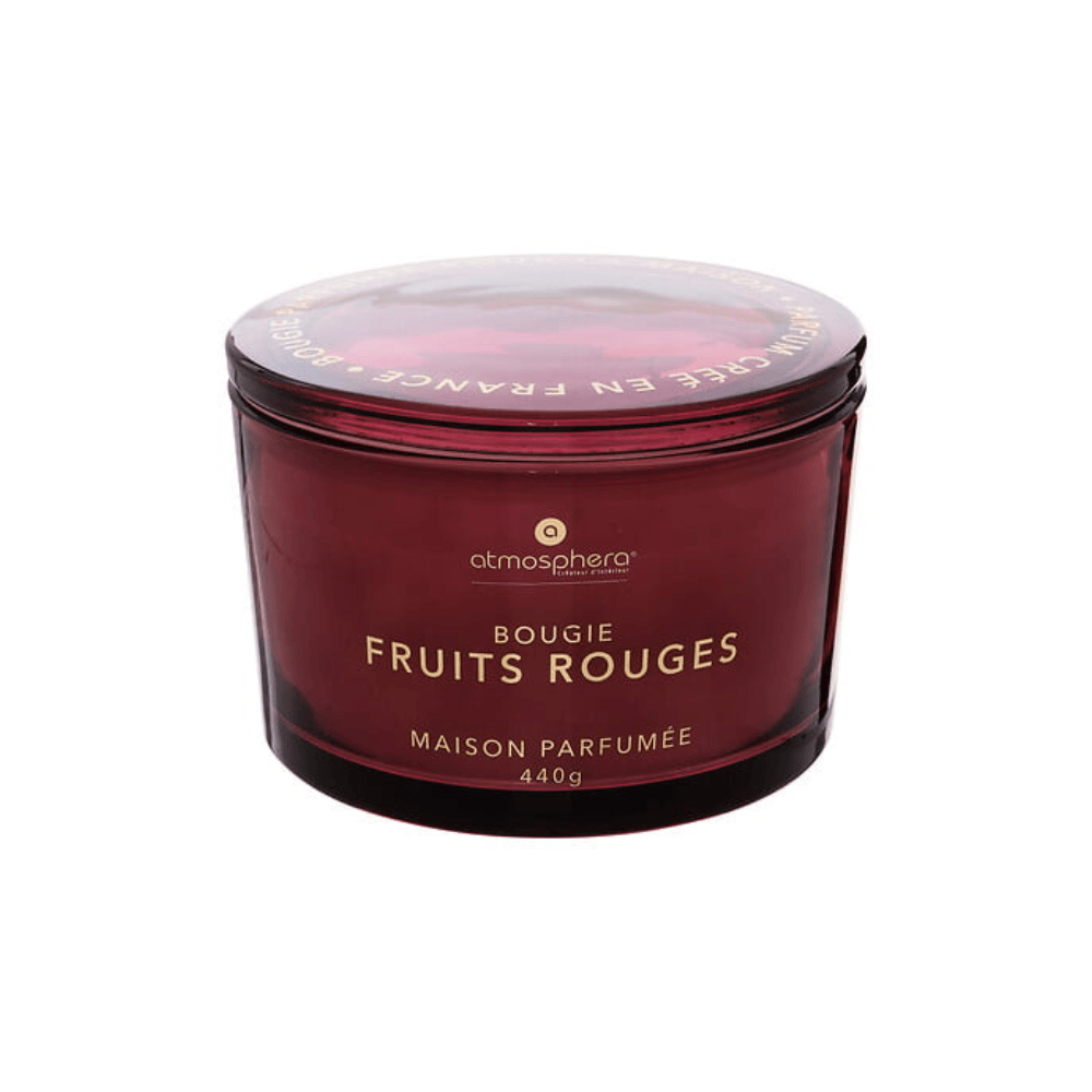 Alpha 55 Fruits rouges Bougie Parfumée Glowy 440 g en Pot Verre