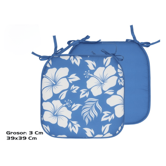 Alpha 55 Galette de chaise Alana bleu foncé confort