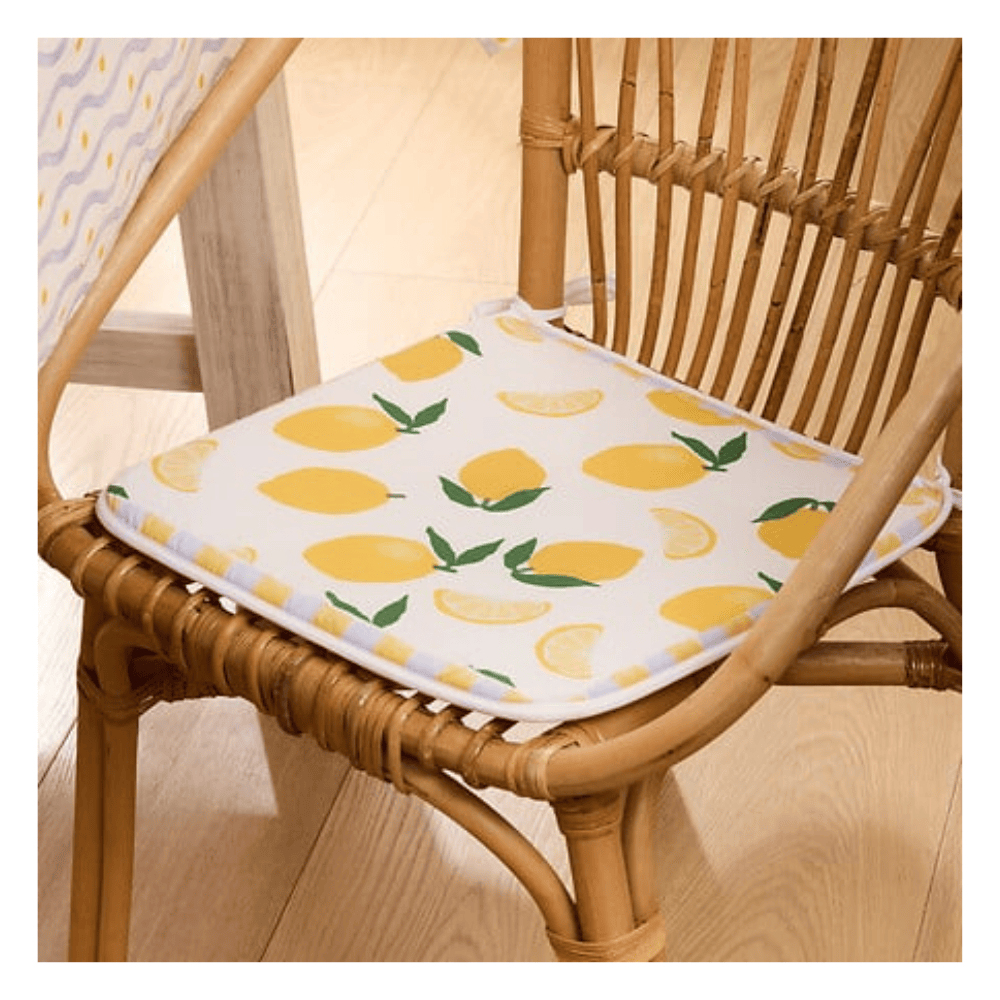 Alpha 55 Galette de Chaise Fruity 39 x 39 cm Jaune