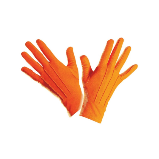 Alpha 55 gant Gants Adultes Courts Orange Accessoire Déguisement