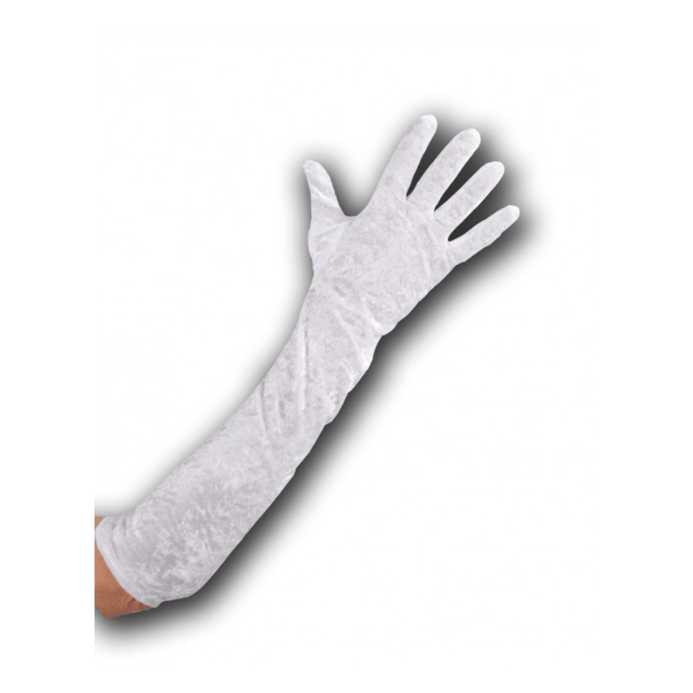 Alpha 55 gant Gants Longs Adulte Velours Blancs 50 cm – Déguisement