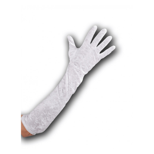 Alpha 55 gant Gants Longs Adulte Velours Blancs 50 cm – Déguisement