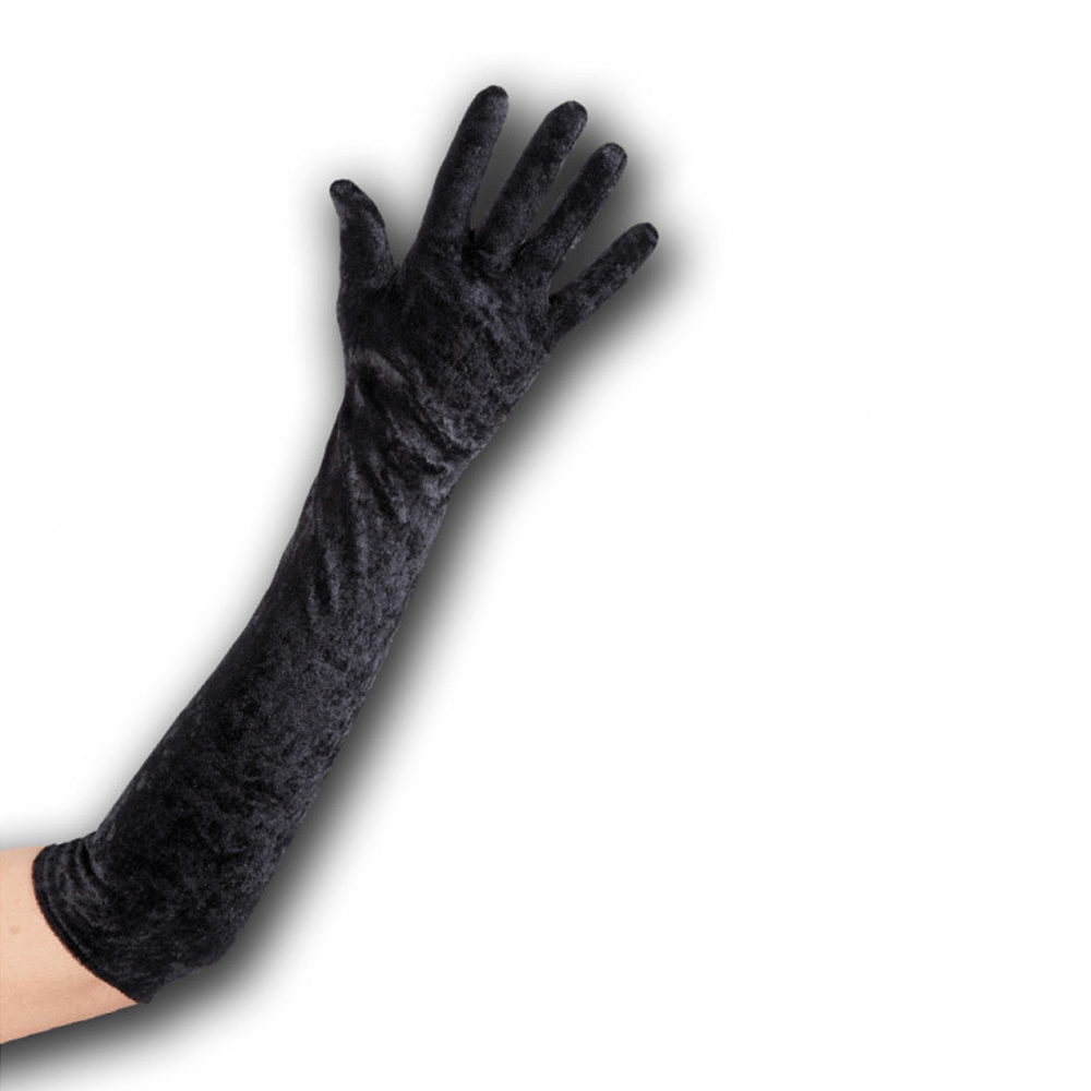 Alpha 55 gant Noir Gants en velours noirs