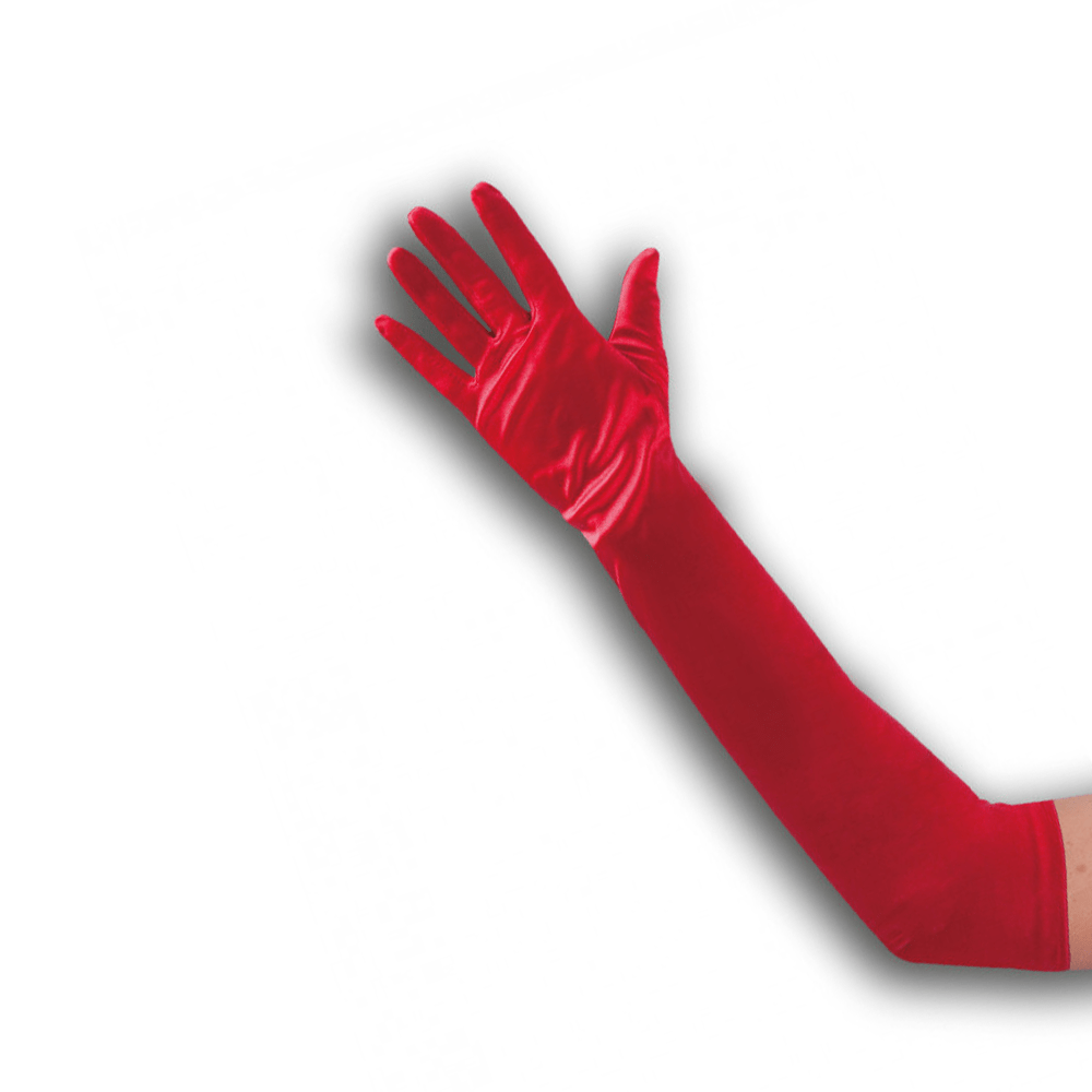 Alpha 55 gant Rouge Gants en satin rouges