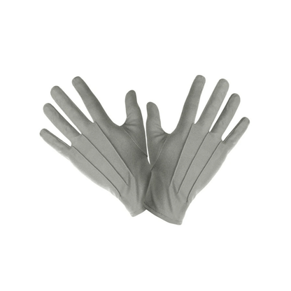Alpha 55 Gants Adultes Courts Gris Accessoire Déguisement