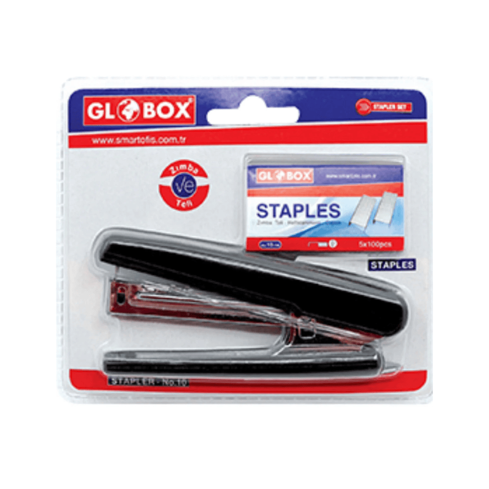 Alpha 55 Globox Agrafeuse de Bureau 24/6 – 3 Coloris Assortis