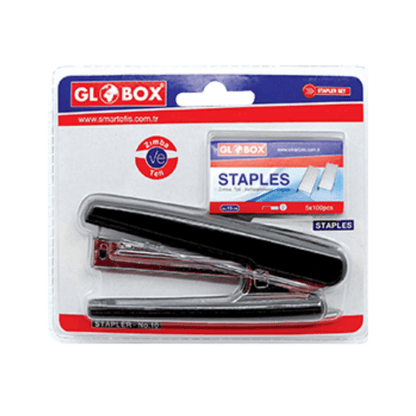 Alpha 55 Globox Agrafeuse de Bureau 24/6 – 3 Coloris Assortis