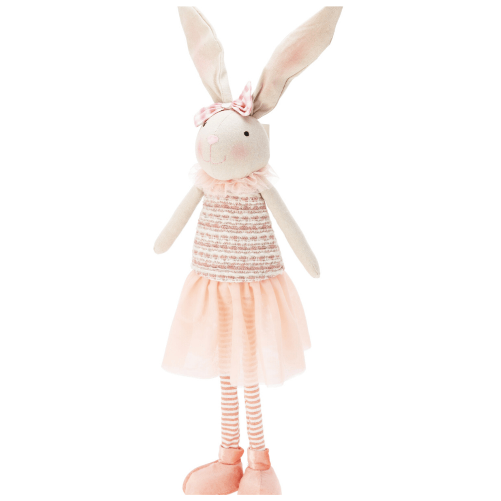 Alpha 55 Grand Lapin debout jupe tulle – Décoration Pâques