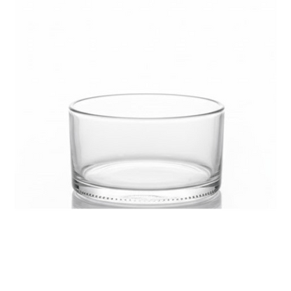 Alpha 55 Grand Vase Rond Bas en Verre – Simple & Élégant