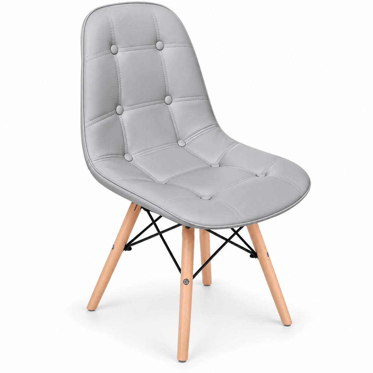 Alpha 55 Gris Chaise Scandinave Confort