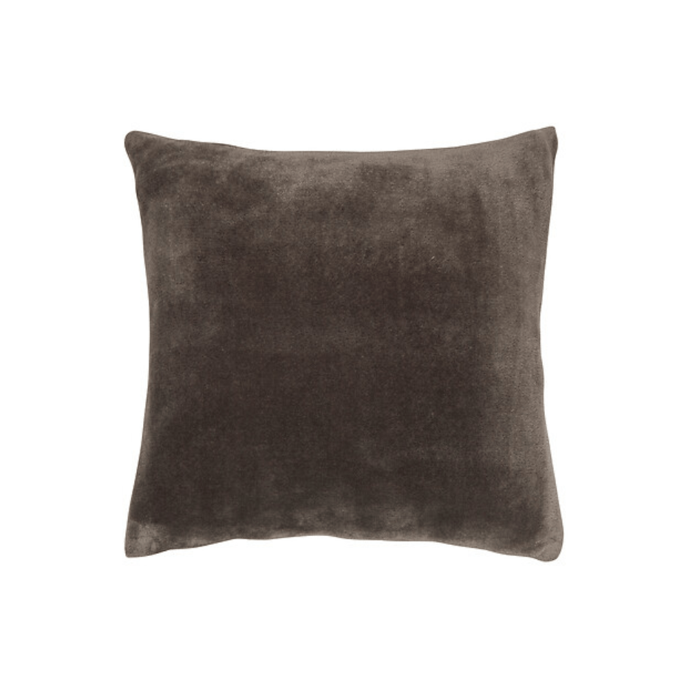 Alpha 55 Gris Foncé Coussin Flanelle Ollis 38 x 38 cm en Polyester