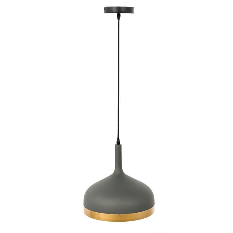 Alpha 55 gris gold Suspension cloche mat cercle