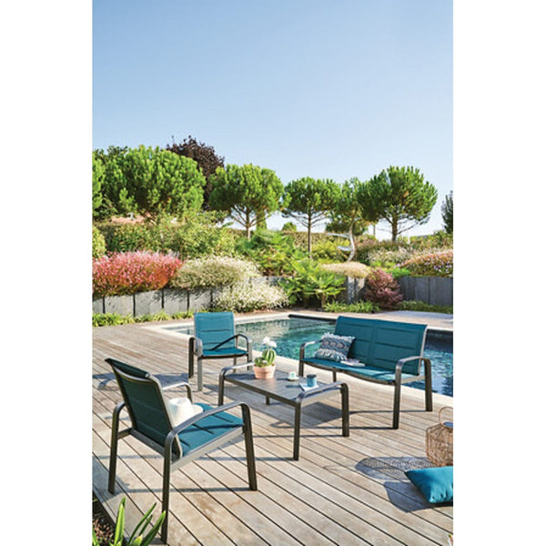 Alpha 55 Gris Graphite Salon de jardin 4 places