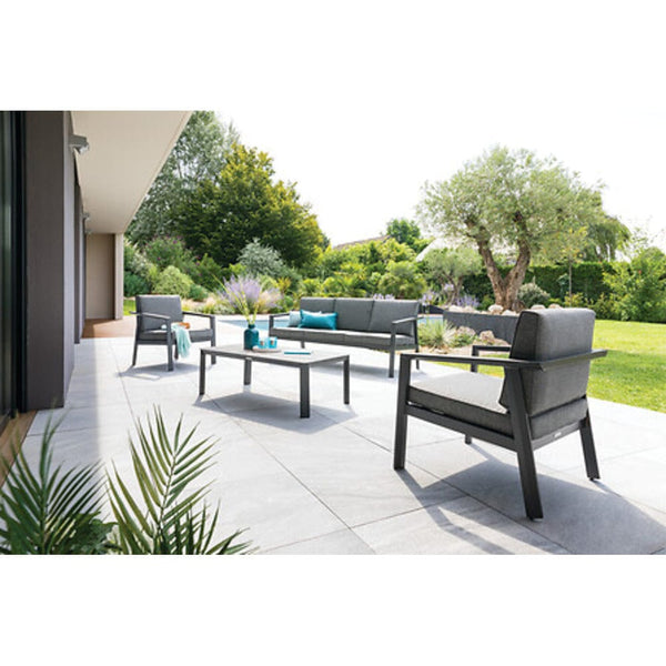 Alpha 55 Gris Graphite Salon de jardin 5 places