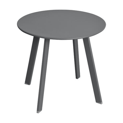 Alpha 55 Gris Graphite Table d’Appoint de Jardin Ronde