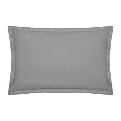 Alpha 55 Gris Souris Taie d’Oreiller en Coton Douce et Confortable