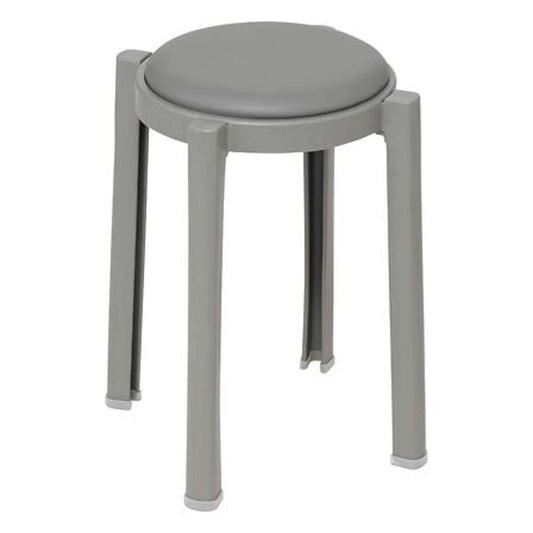 Alpha 55 Gris Tabouret empilable "Plasta" en plastique