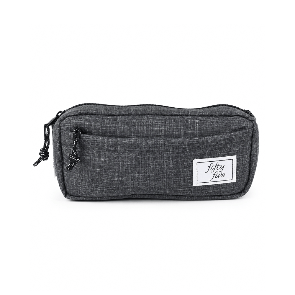 Alpha 55 Gris Trousse 2 Compartiments Chiné