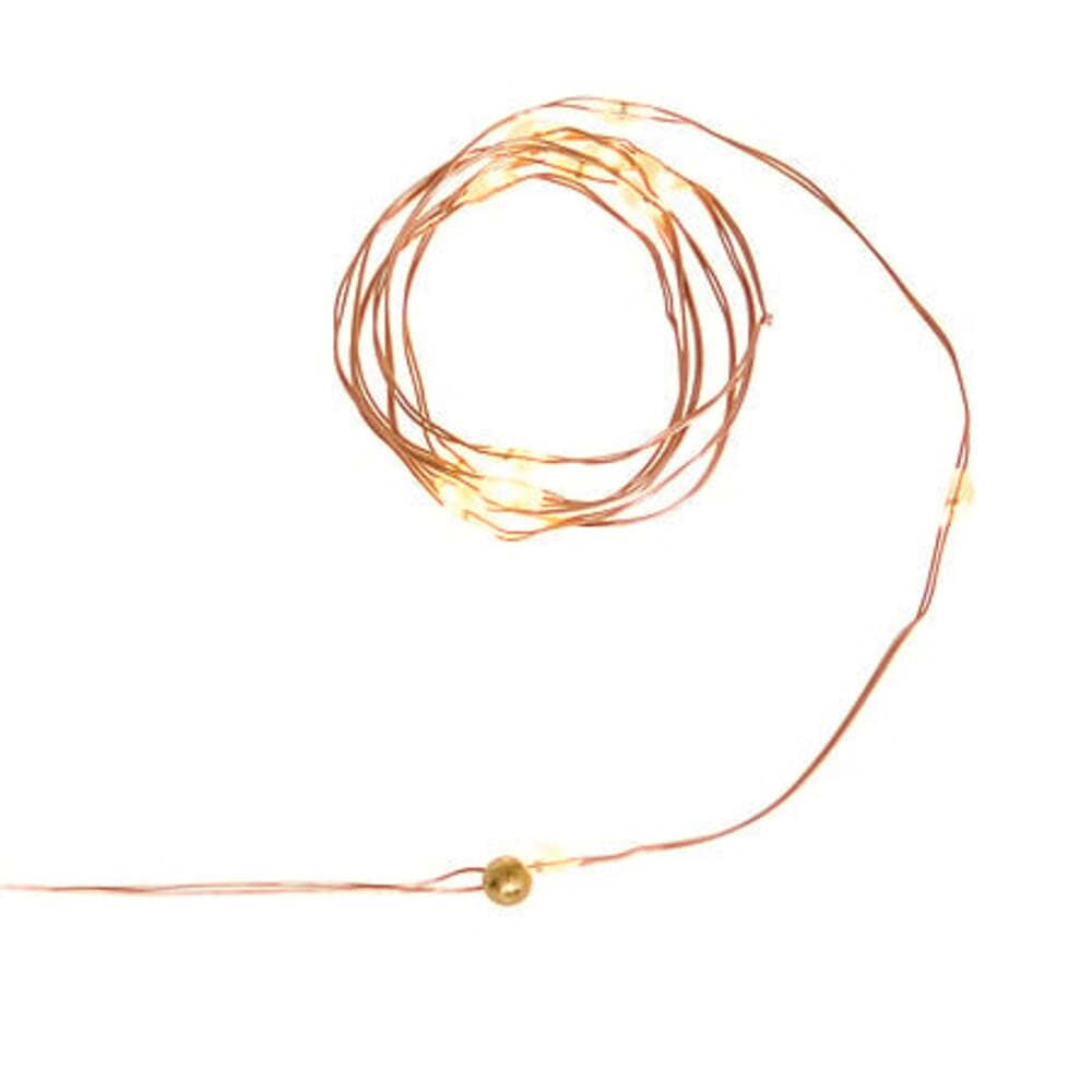 Alpha 55 Guirlande 20 LED Blanc Chaud 1m – Fil Cuivre
