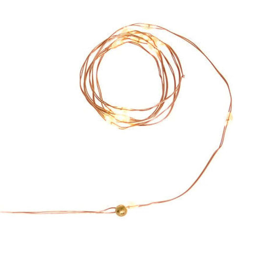 Alpha 55 Guirlande 20 LED Blanc Chaud 1m – Fil Cuivre