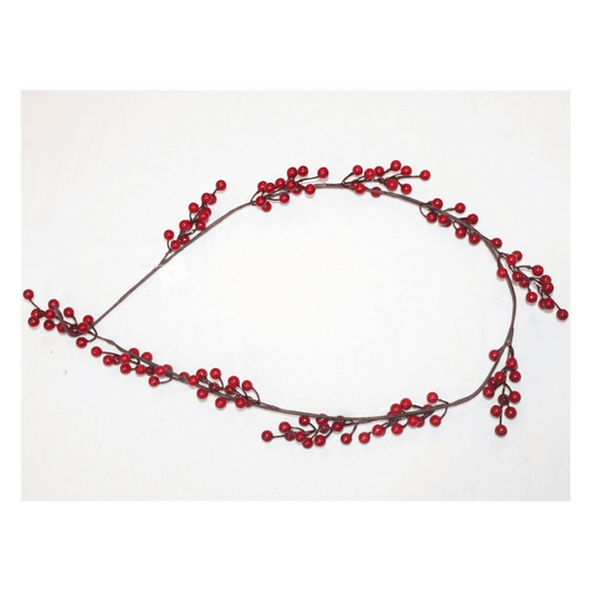 Alpha 55 Guirlande de baies rouges – Décoration de Noël naturelle