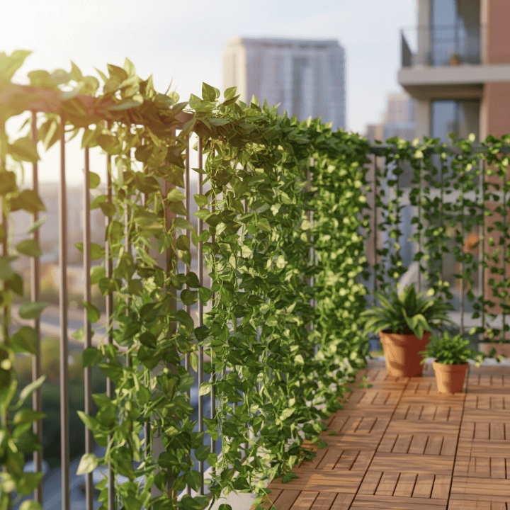 Alpha 55 Guirlande de lierre 66 feuilles décorative naturelle