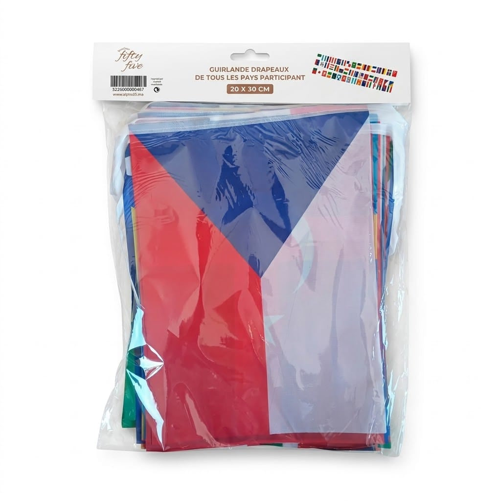 Alpha 55 Guirlande Drapeaux Déco Supporter