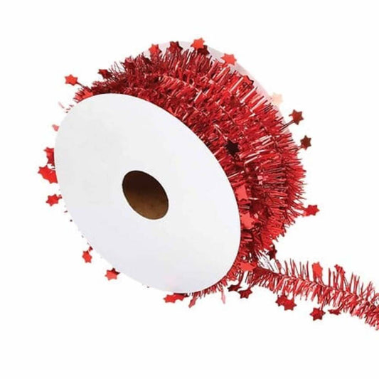 Alpha 55 Guirlande étoiles rouges 3 m – Décoration de Noël festive