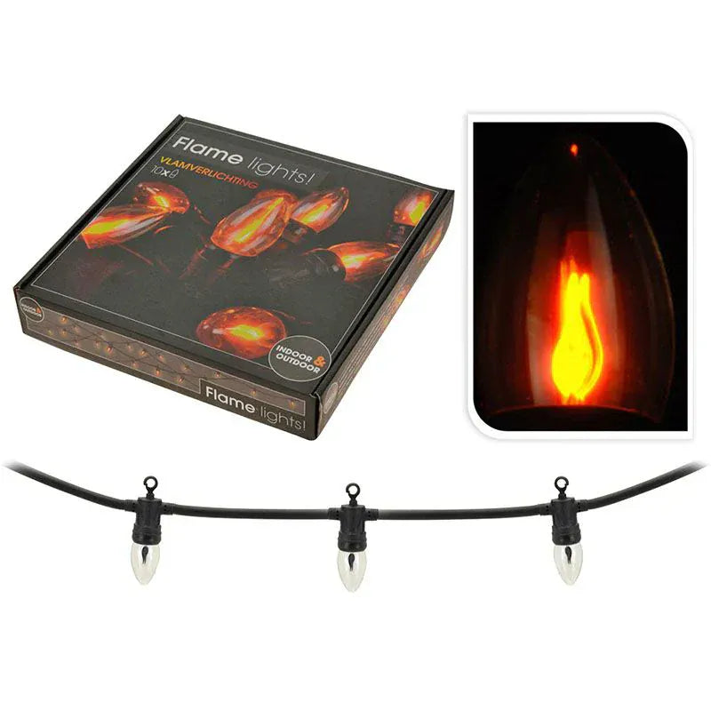 Alpha 55 Guirlande extérieure 10 flammes LED décorative