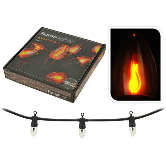 Alpha 55 Guirlande extérieure 10 flammes LED décorative