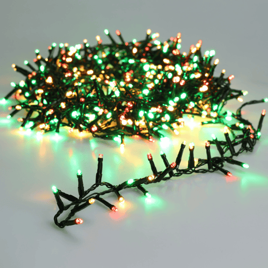 Alpha 55 Guirlande extérieure 700 LED 14m – Rouge, Vert & Blanc