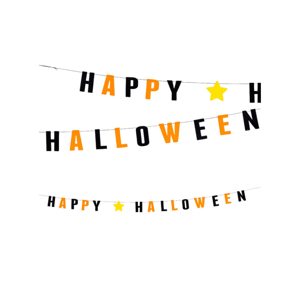 Alpha 55 Guirlande Guirlande Feutrine 1,2 m Happy Halloween