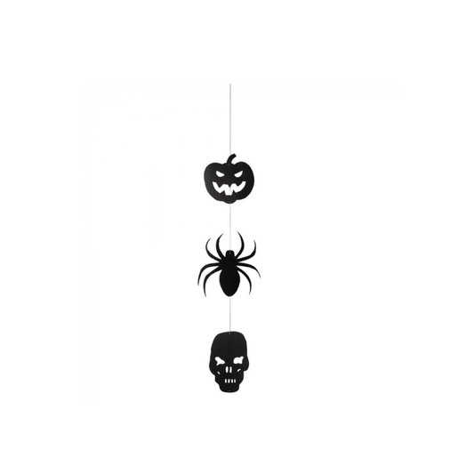 Alpha 55 Guirlande Guirlande Feutrine Verticale 1,3 m Noire Halloween