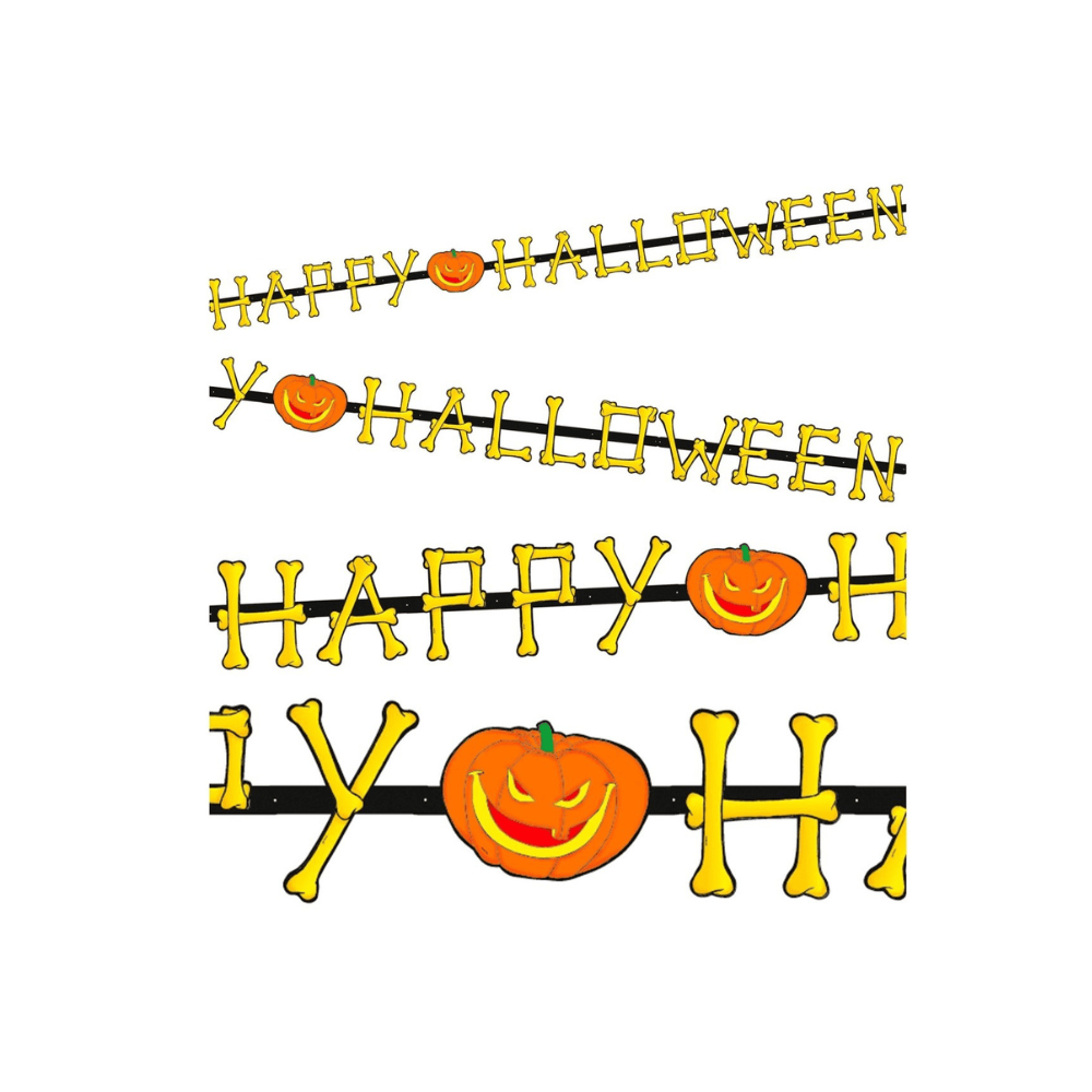 Alpha 55 Guirlande Guirlande Papier 2 m Happy Halloween