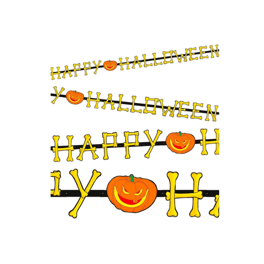 Alpha 55 Guirlande Guirlande Papier 2 m Happy Halloween
